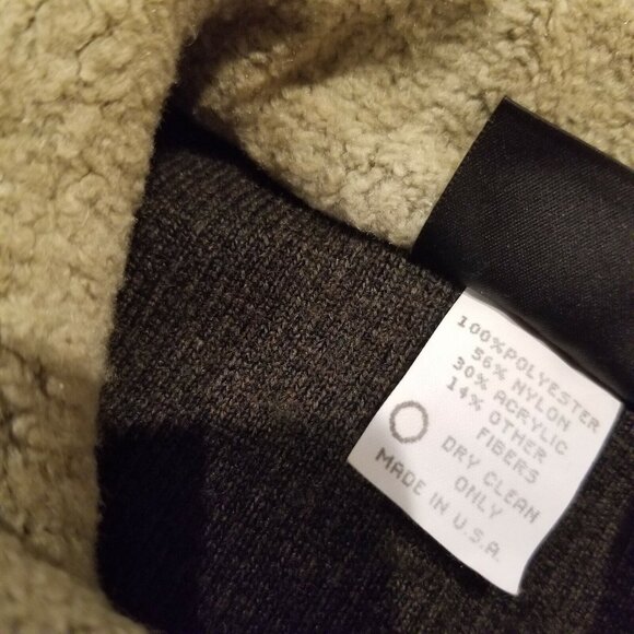 K.D Spring Women's Sleeveless Zip-Up Fleece Sweater Vest Size Small in Brown Tan - Picture 5 of 8